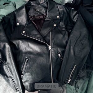 Torrid Black Leather Biker Jacket